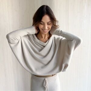 Jaki London Asymmetric Draped Seamless Knit